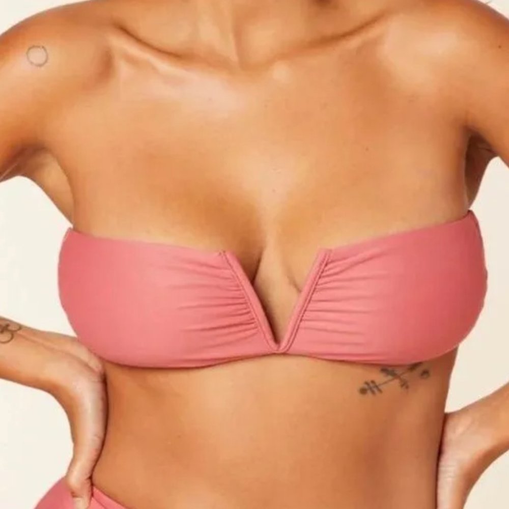 Andie The Scala Top in Punch Pink (Size M)